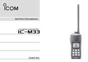 Icom IC-M33 Instruction Manual