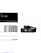 Icom IC-2340E Instruction Manual