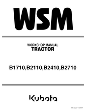 Kubota WSM B2710 Workshop Manual