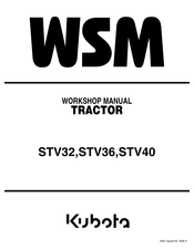 Kubota WSM STV40 Workshop Manual