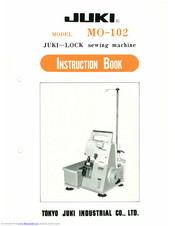 JUKI MO-102 Instruction Book