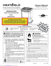 Heat & Glo MISSION-BAY Owner's Manual
