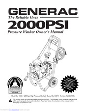 Generac Portable Products 2000PSI Owner's Manual
