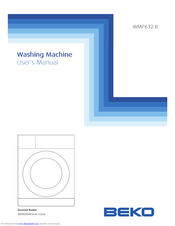 Beko WMP632 B User Manual