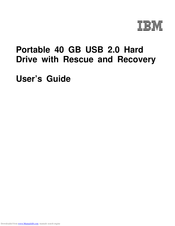 IBM Portable 40 GB User Manual
