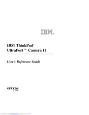 IBM ThinkPad UltraPort Camera II User Reference Manual
