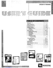 Maytag MGR5770 User Manual