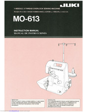 JUKI MO-613 Instruction Manual