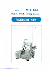 JUKI MO-104 Instruction Manual