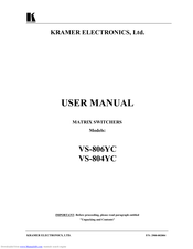 Kramer VS-804YC User Manual