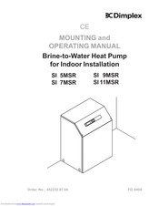 Dimplex SI 9MSR Mounting And Operating Manual