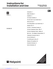 Hotpoint UX 892 CX Instructions For Installation And Use Manual
