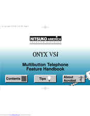 Nitsuko ONYX VSi Feature Handbook