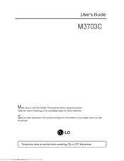 LG M3203C-BA User Manual