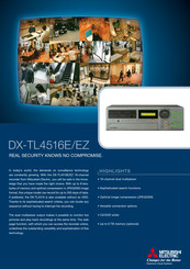 Mitsubishi Electric DX-TL4516E Specifications