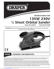 Draper 23043 Instructions Manual