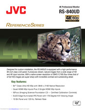 Jvc RS-840UD Speci?Cations