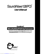 SIIG SoundWave 128 PCI User Manual