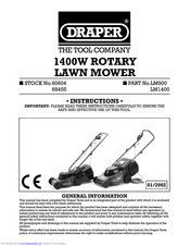 Draper 68455 Instructions Manual