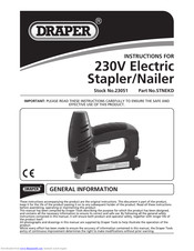 Draper STNEKD Instructions Manual