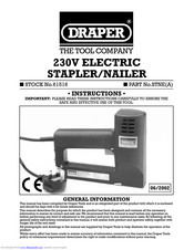 Draper STNE Instructions Manual