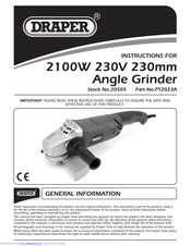 Draper PT2023A Instructions Manual