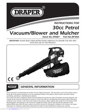 Draper BP30A Instructions Manual