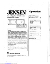 Jensen XCH 6RF Operation