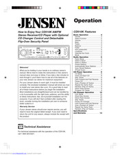 Jensen CD510K Operation