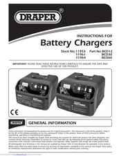Draper BCD30 Instructions Manual