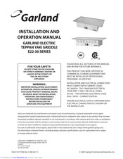 Garland E22-36-56GMX Installation And Operation Manual