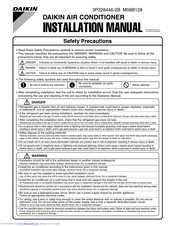 Daikin M08B128 Installation Manual