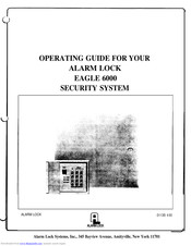 Alarm Lock Eagle 6000 Operating Manual