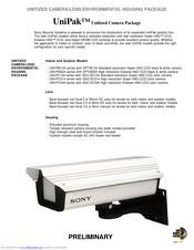 Sony UniPak SPT-M324 Specification Sheet