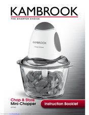 Kambrook Chop & Store KFP40 Instruction Booklet