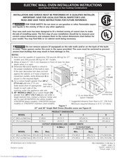 Frigidaire ELECTRIC WALL OVEN Installation Instructions Manual
