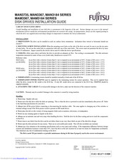 Fujitsu MAN3184 SERIES Installation Manual