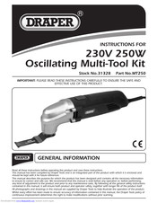 Draper MT250 Instructions Manual