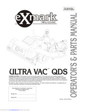 Exmark Ultra Vac QDS Laser Z Operator's & Parts Manual