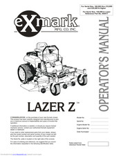 Exmark Laser Z LZ18KC523 Operator's Manual