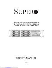 Supero Supero SUPERSERVER 5025B-4 User Manual