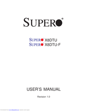 Supero X8DTU-F User Manual