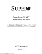 Supero Supero SuperServer 5016I-TF User Manual