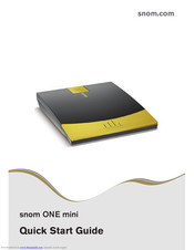 Snom ONE mini Quick Start Manual