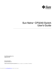 Sun Microsystems Sun Netra CP3240 User Manual