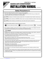 Daikin 3P207257-3 Installation Manual