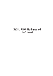 IWILL P4DA User Manual