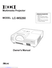 Eiki LC-WS250 Owner's Manual