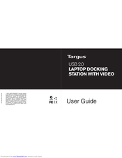 Targus USB 2.0 Laptop Docking Station with Video User Manual