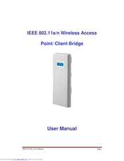 Advantech IEEE 802.11a/n Wireless Access Point/ Client Bridge User Manual